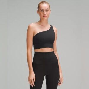 Lululemon Align Asymmetrical Bra In Black Size 8
